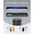 Anker 623 Magnetic Wireless Charger (MagGo), 2-in-1 Wireless Charging Station with 20W USB-C Charger, For iPhone 13/12 Series, AirPods Pro - Gray